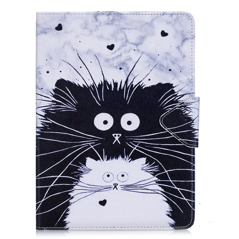 Wekays For Apple IPad Pro 9.7 inch Cute Cartoon Cat Leather Flip Fundas Case For Coque IPad Pro 9.7