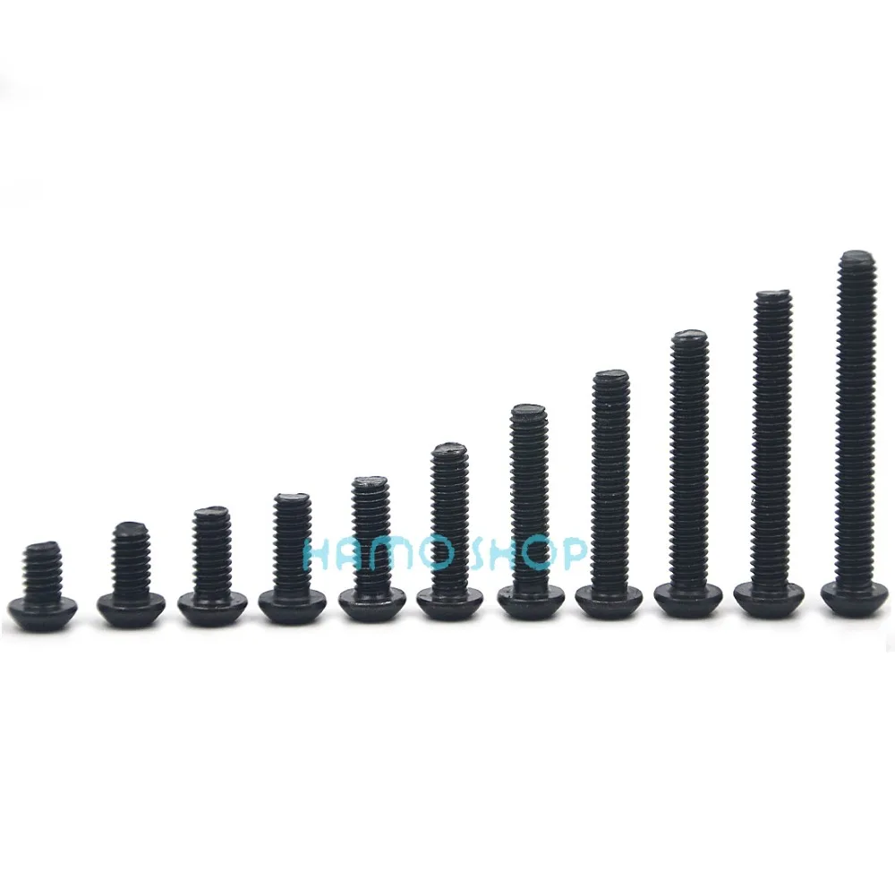 

20pcs M6 Metric Thread SHCS Black Head Hex Socket Cap Screw Alloy Steel Button Allen Bolt