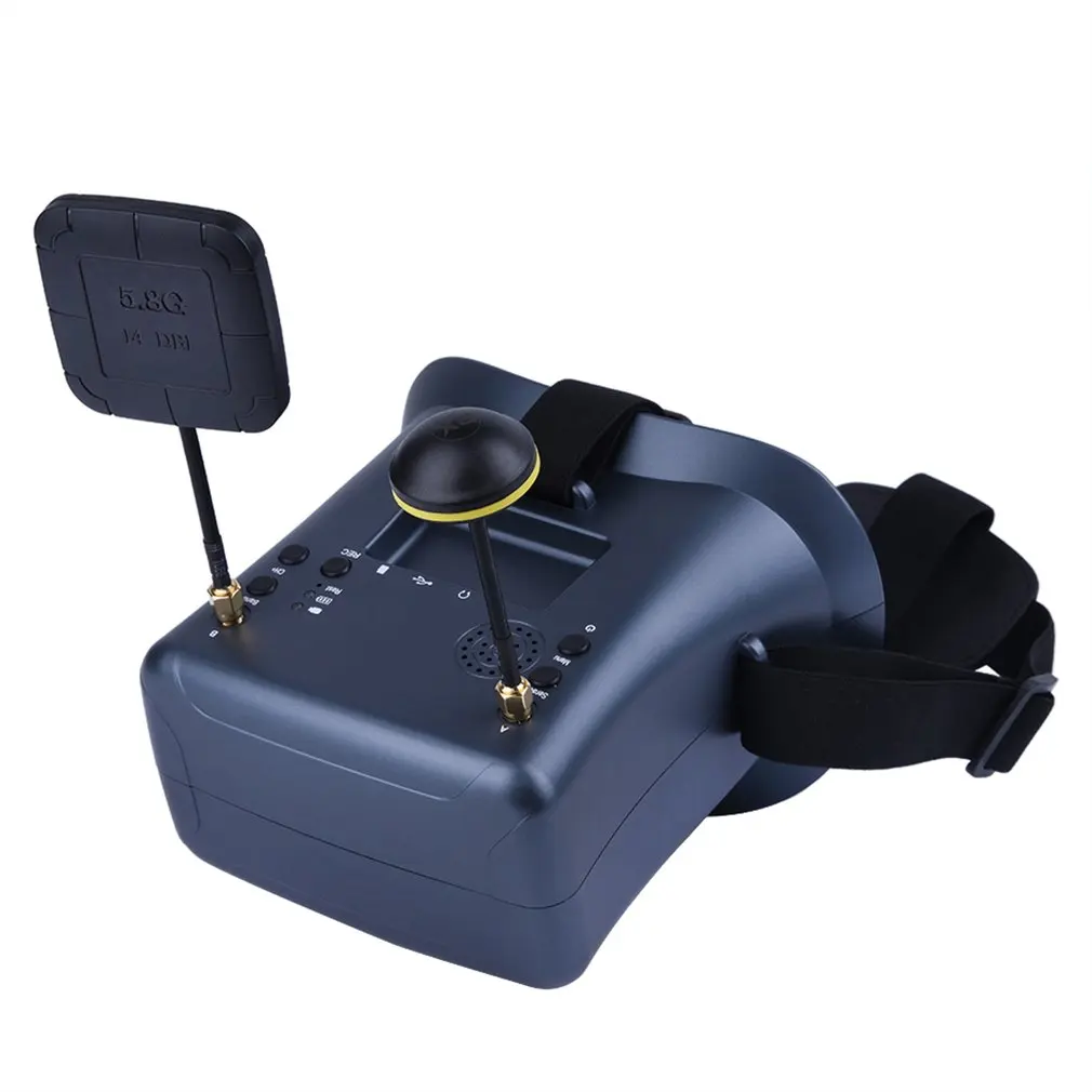 Высокое качество LS 008D 5 8G FPV Googles 40CH с 2000mA батарея DVR разнообразие для RC модели 92%