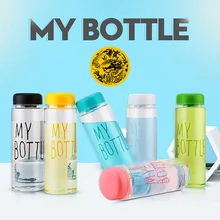 Моя бутылка Пластик 500 мл PP Бутылки для воды прозрачный или матовый спорт корейский стиль термостойкие герметичные цвет путешествия бутылки