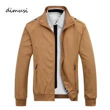 DIMUSI hommes vestes printemps automne manteaux décontractés couleur unie hommes Sportswear col montant Slim vestes hommes Bomber vestes 4XL