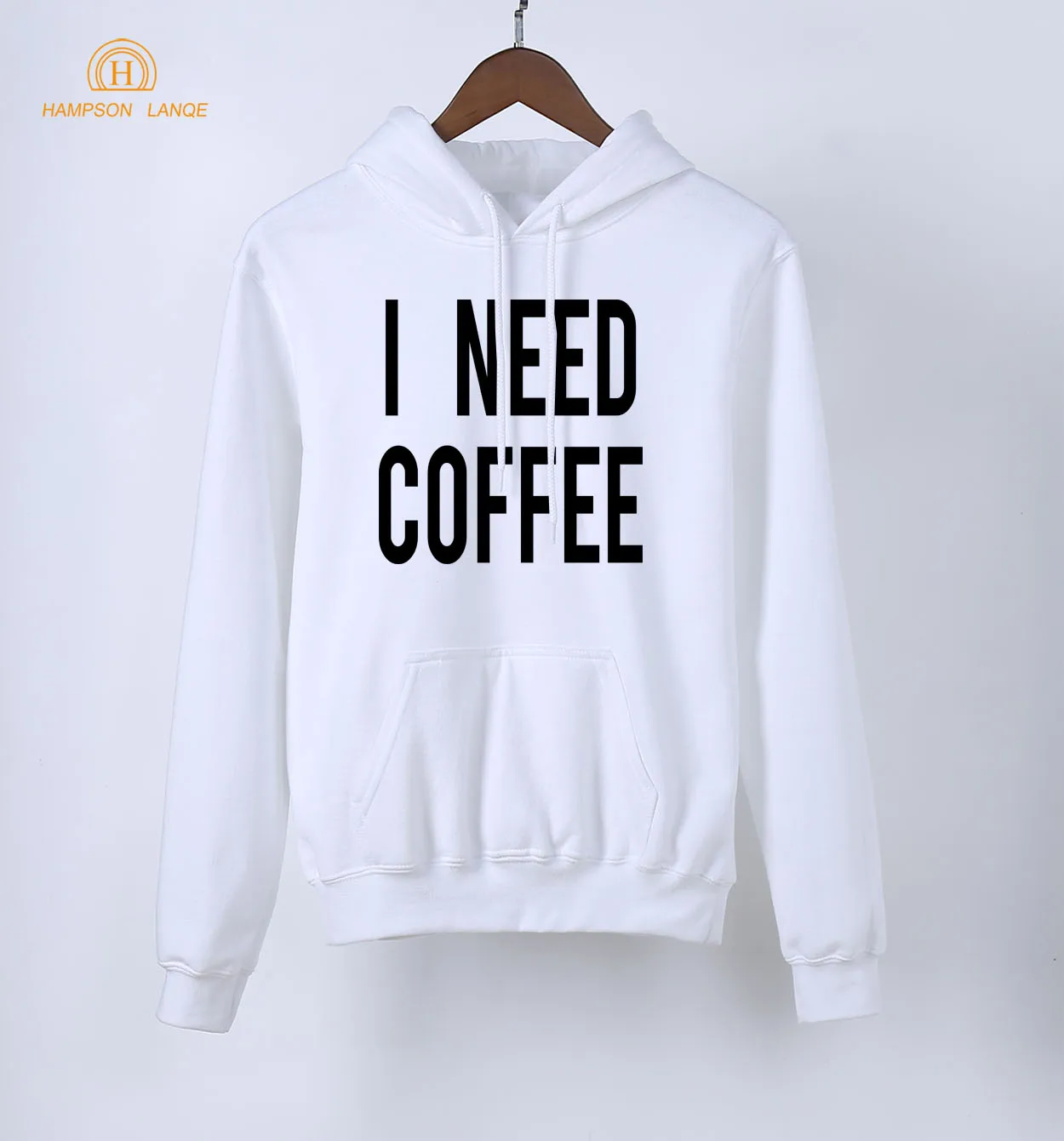 Женские толстовки с капюшоном I Need Coffee черные белые серые розовые красные синие