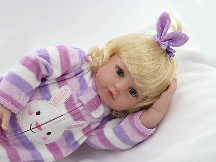 

NPK 55cm Doll Silicone Reborn Handmade Boneca Baby Alive Reborn Bebe Dolls Princess Newborn Bebe Dolls Toys For Children
