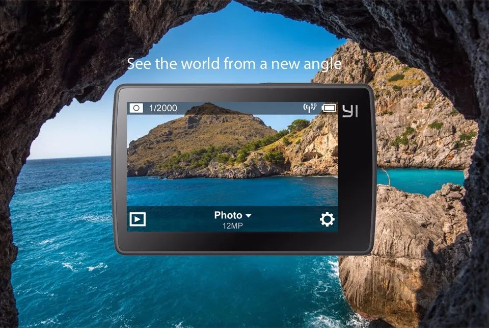 Xiaomi Yi 4k Экшн-камера, Спортивная мини-камера, уличная камера, экран, Wifi, Bluetooth, широкоугольный объектив, сенсорный экран, Camaras TF Slo