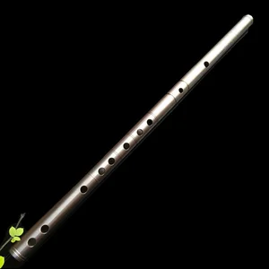 Customized Titanium Metal Flute Dizi C/D Key Engraved name Transverse Flauta Profissional Music Instrument Self-defense Weapon