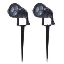 9 Вт Водонепроницаемый огни Светодиодный светильник лужайки 110 V 220 V 12 V наружный Точечный светильник IP65 Наружное освещение лампы на солнечных батареях Спайк свет для сада