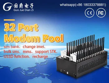 

FIMT 32 Port GSM Modem for Wavecom Q2303 Module USB interface AT Commands SMS