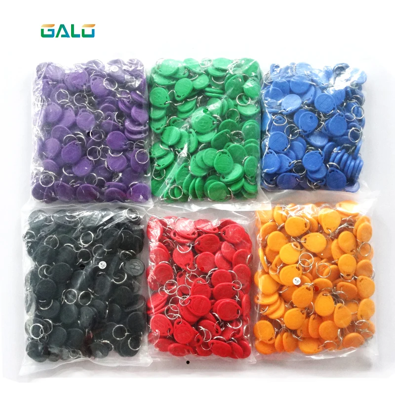 

100pcs/bag Rfid Tag 125Khz Proximity RFID Card Keyfobs Access Control Smart Card reader use Colorful optional