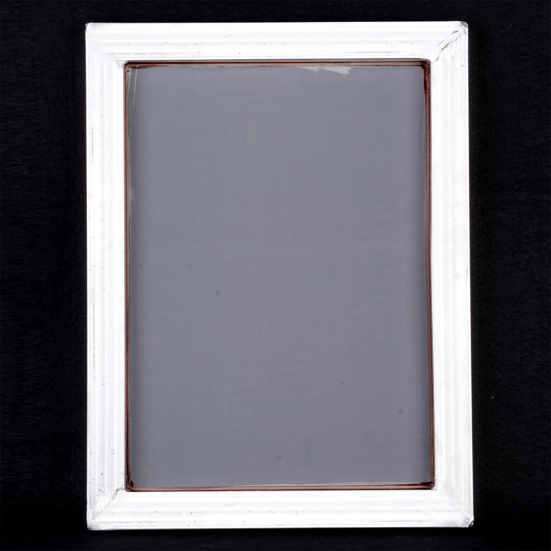 New A3 Screen Printing Frame with White 43T Silk Screen Print Polyester Fiber Mesh with Aluminum Frame Outside Size 31x41cm
