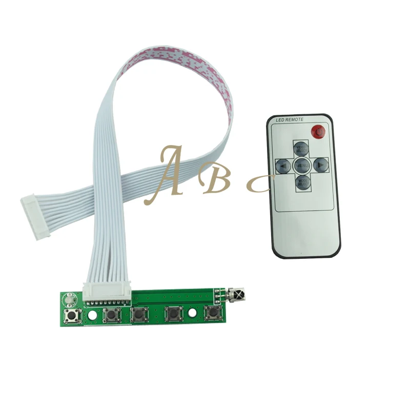 1 шт. кабель с 10 контактами + клавиатура 5 клавишами и пультом ДУ для raspberry pi 3 ЖК