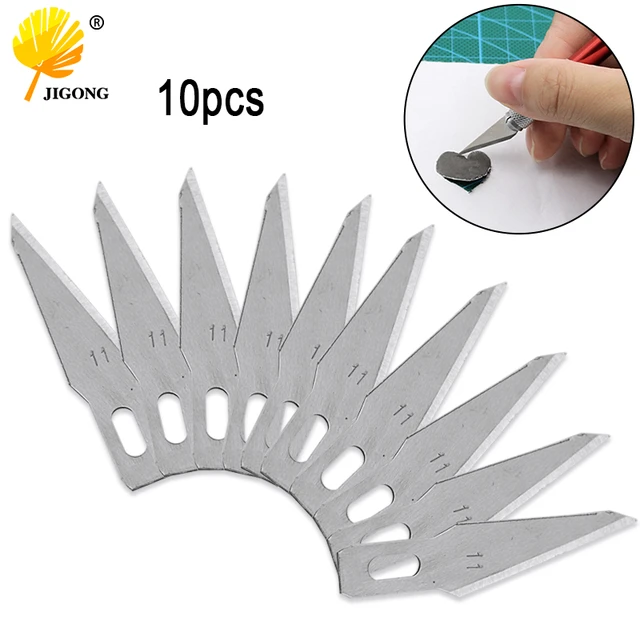 100 PCS Xacto Blades Exacto Knife Blades 11 - High Carbon Steel Craft  Cutting Tool - AliExpress