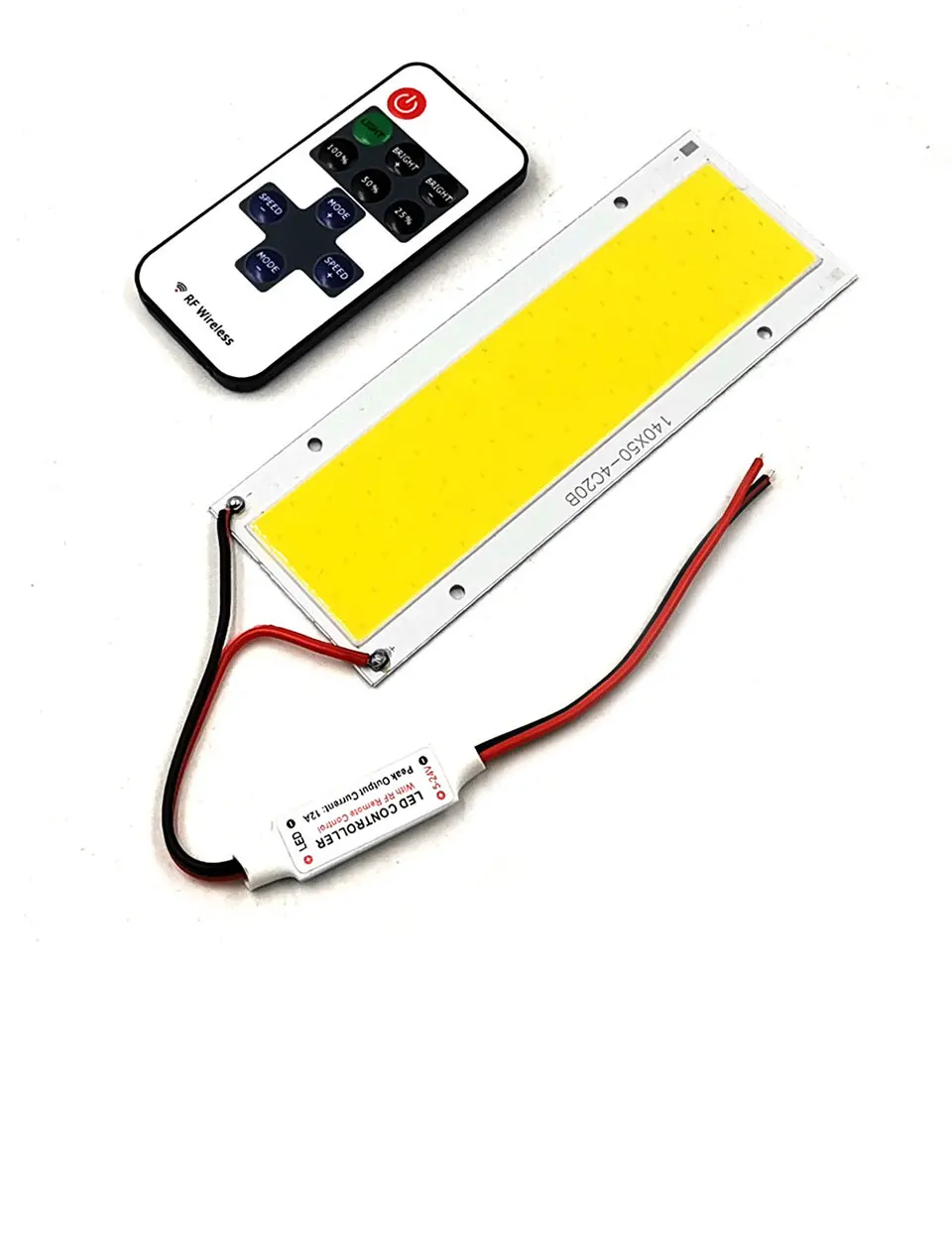 140x50mm LED Panel Light with Dimmer Warm Natural Cold White Dimmable 20W 12V DC COB LED Lamp for Indoor Lighting Car Bulbs DIY (5)