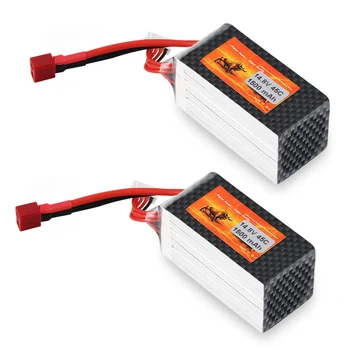 

2X 1500mAh 14.8V 45C 4S LiPo Battery Pack for RC Car Truck Helicopter Airplane
