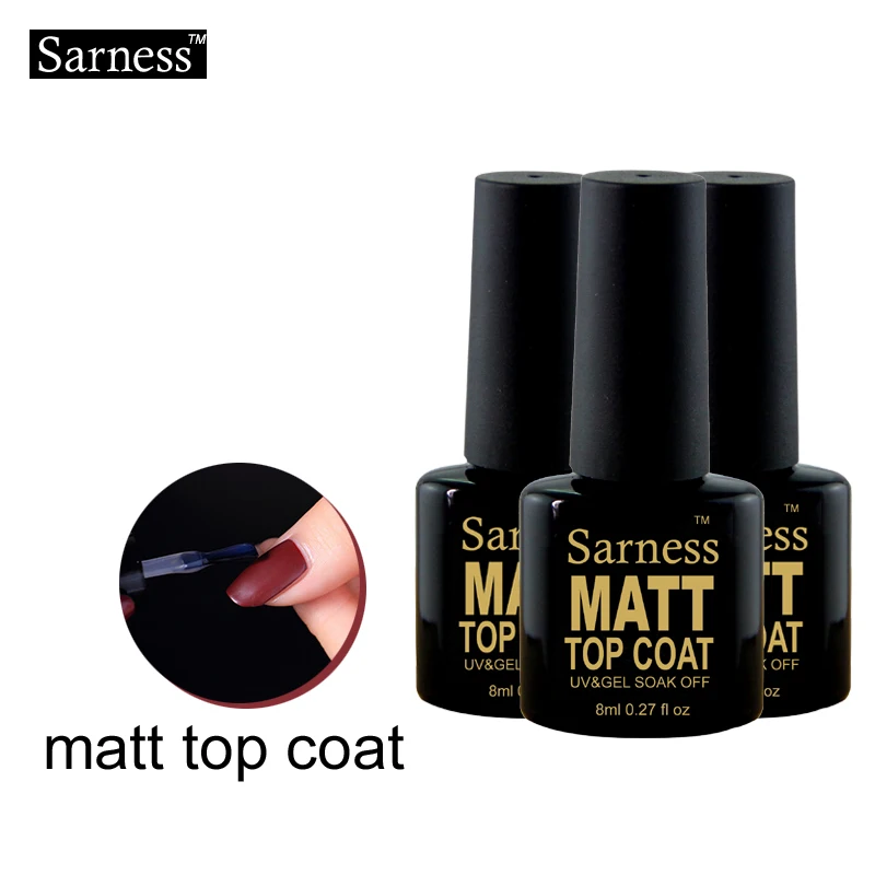 Sarness Brand Lacquer Matt Matte Top Coat Soak Off ...