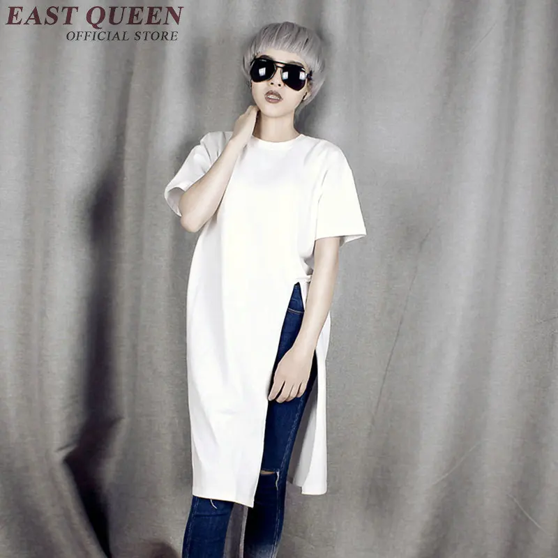 black and white split shirt