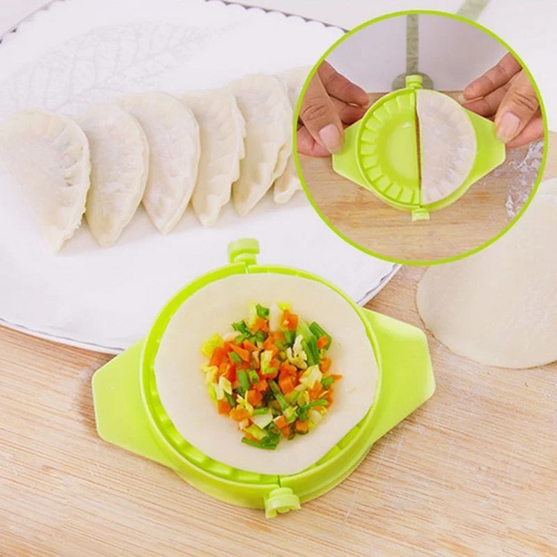 DIY Dumplings Tool Fashion Kitchen Useful Easy Dumpling Tools Convenient Dumpling Maker Device DIY Mold Gadgets Random Color Hot