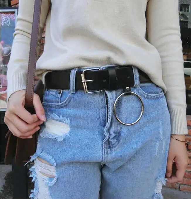 Модные Классические круглые пряжки дамские широкие пояса женские дизайнерские высококачественные женские повседневные кожаные ремни для джинсов ремни