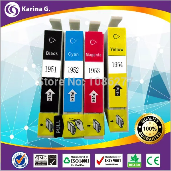 4PK cartucho de tinta Compatible para T1951 T1954 Epson expresión XP 101/XP  201/XP 211 impresora cartuchos de inyección de tinta|cartridge  xerox|cartridge hp laserjet 1300cartridge copier - AliExpress