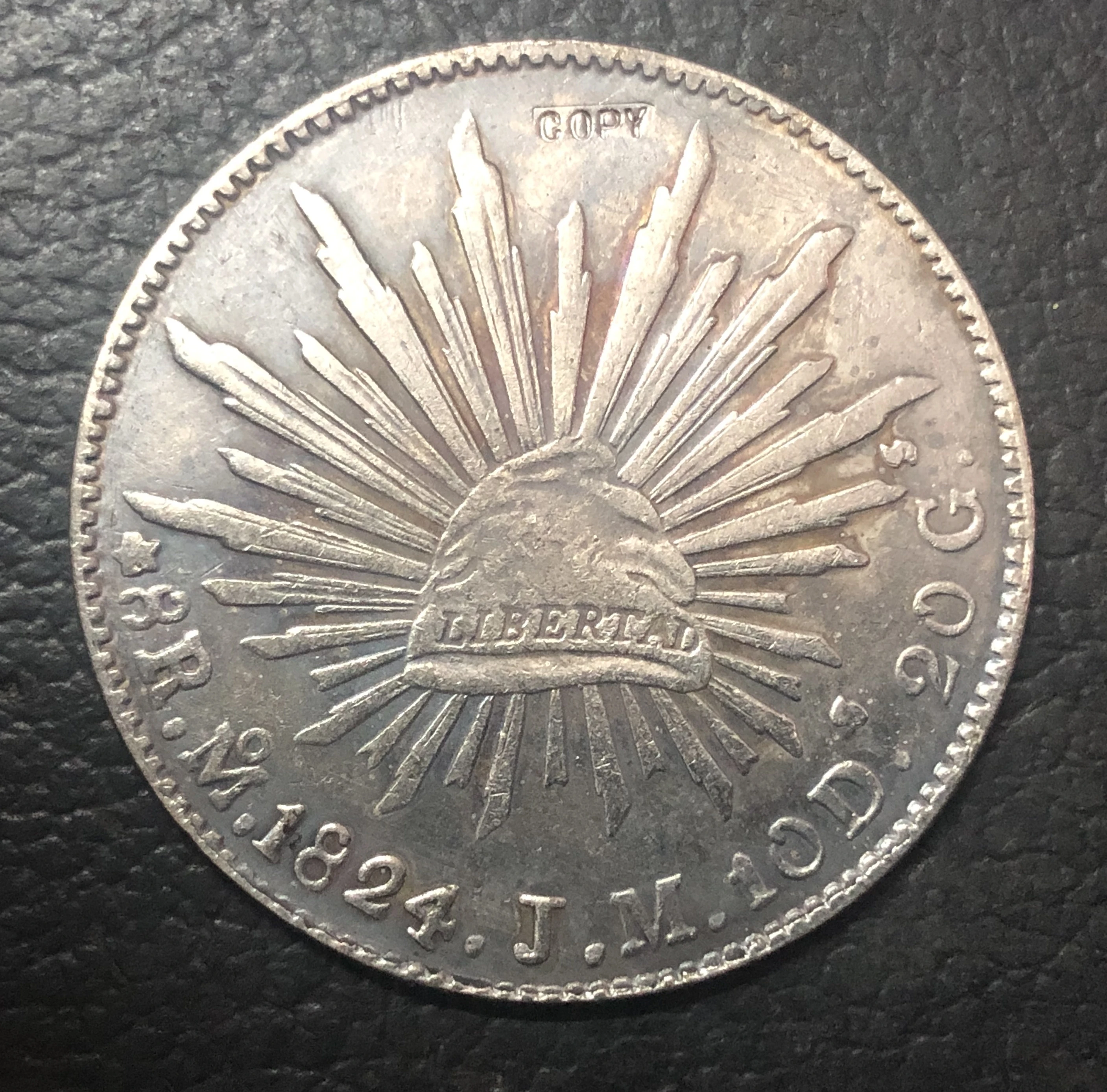 1824 Mexico 8 Reales Copy Coin