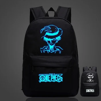 

Children Boys Girls One Piece Luffy Luminous School Bags Beautiful Popular Pattern Backpack Fashion Rucksack for Teens