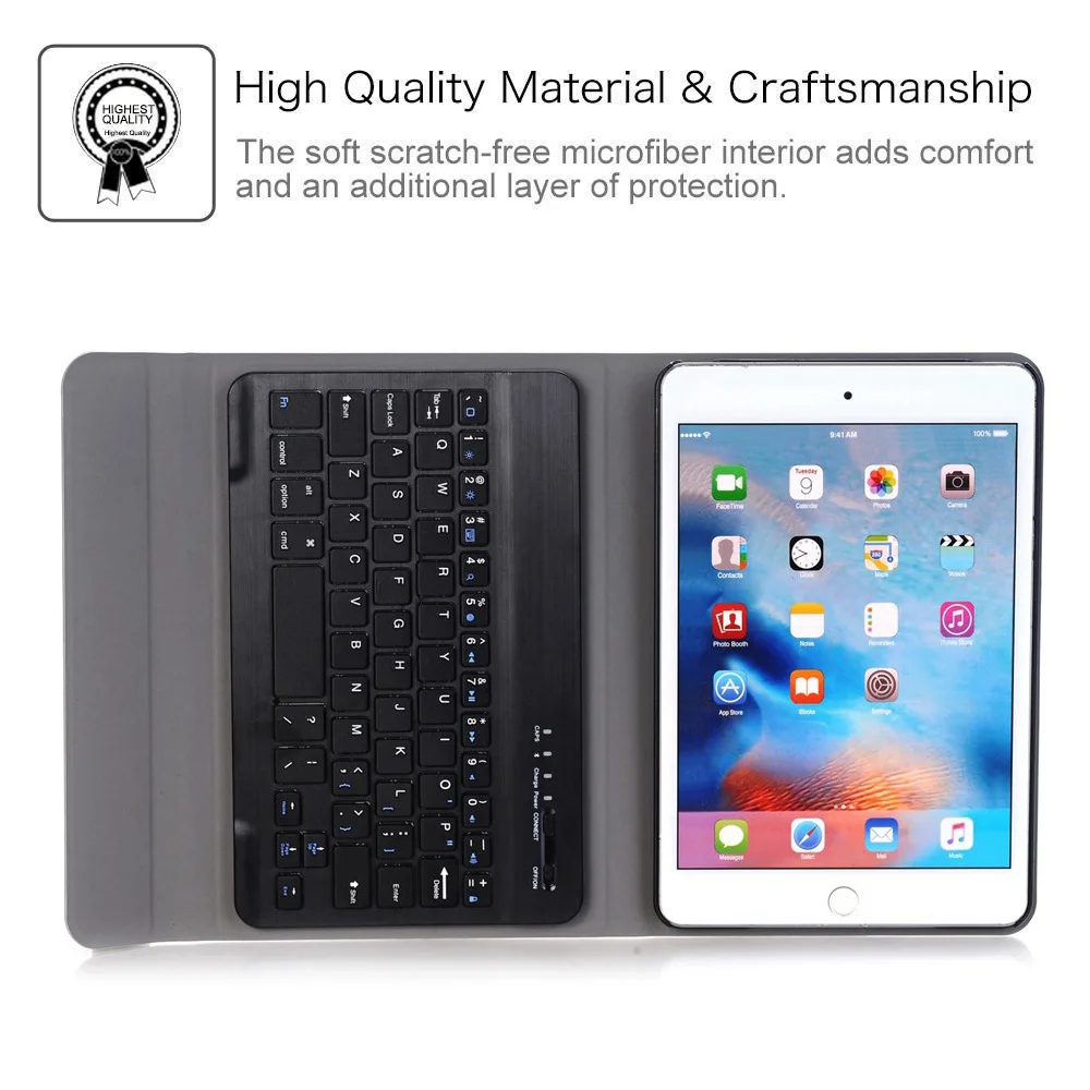 Клавиатура Стикеры для iPad Mini 5 4 3 2 1 A2133 A2124 A2125 A2126 A1538 A1550 Съемная bluetooth-клавиатура смарт-чехол