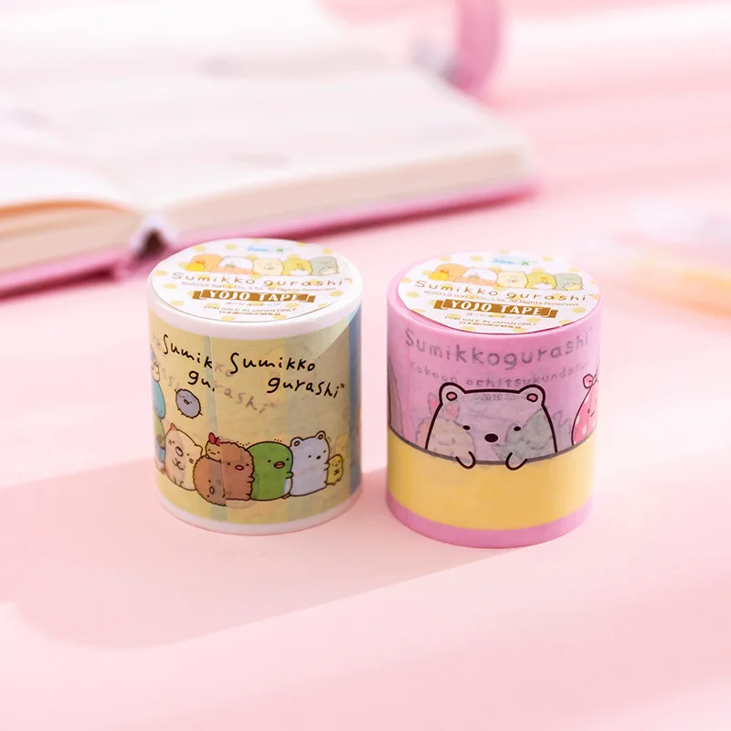 4.5cm Cute Bow Sumikko Gurashi Super Bullet Journal Washi Tape Adhesive Tape DIY Scrapbooking Sticker Label Masking