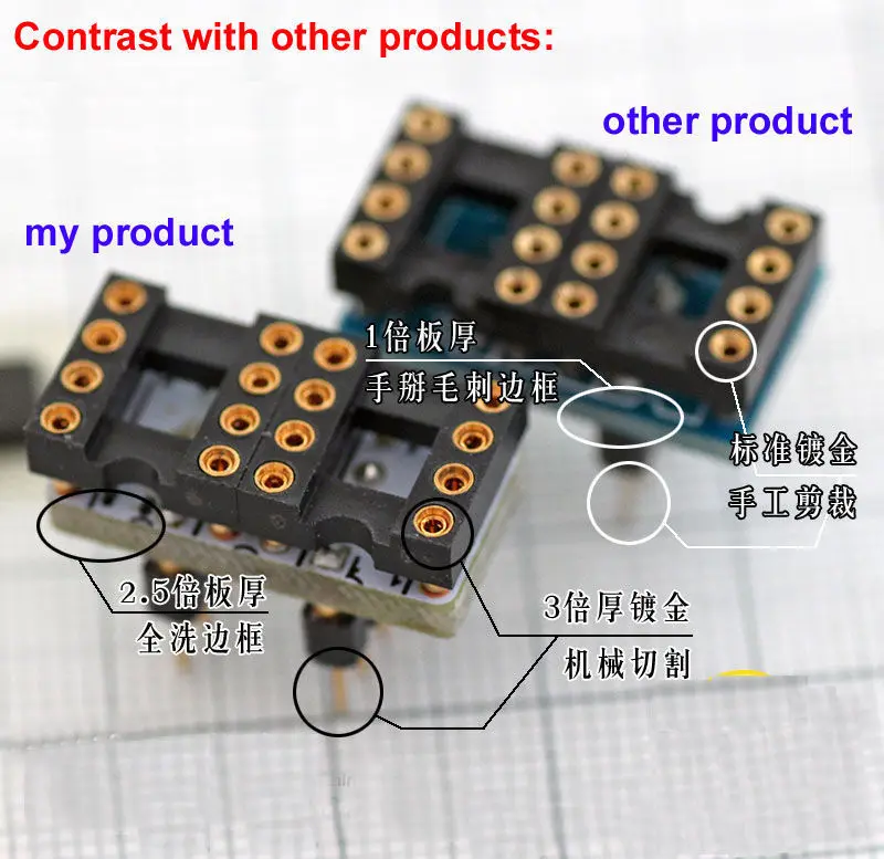 Позолоченный адаптер DIP8 Mono to Dual Op Amp конвертер 5532 AD712 AD827 OPA2604 AD8620|Интегральные
