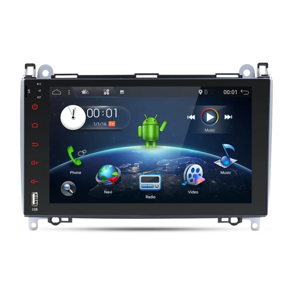 Sale Octa Cores Android 9.0 Radio WIFI 2din GPS Head unit for Mercedes Benz B200 A B Class W169 W245 Viano Vito W639 Sprinter W906 BT 1