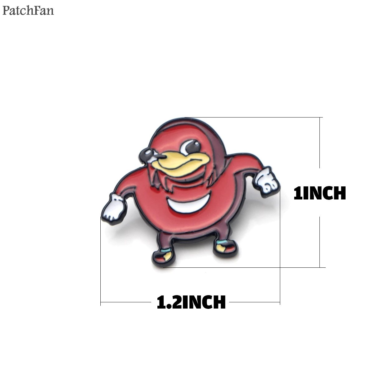 Patchfan Ugandan Knuckles Meme броши для мужчин и женщин цинковые булавки мультфильм милые знаки отличия рубашка одежда сумка Декоративные значки A0992