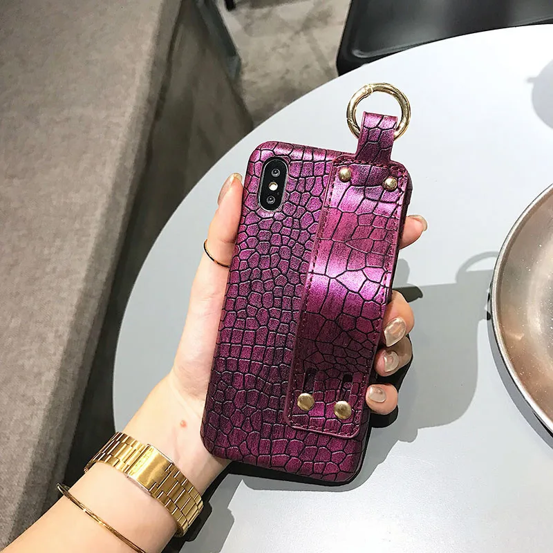 Luxury Crocodile Leather PU Wrist Strap Phone Case for Huawei Nova 2s 2 3e 2Plus P9 P10 20Plus Mate 9 10Pro Honor 10 9 Case Hot 10