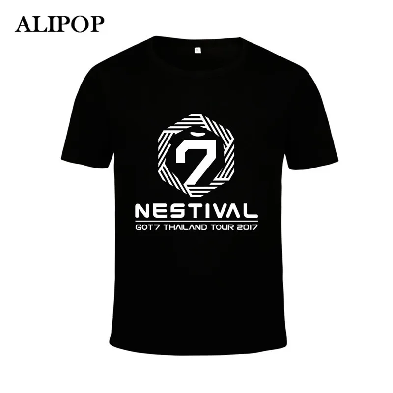 KPOP корейской моды GOT7 Nestival Tour Таиланд альбом концерт из хлопчатобумажной ткани