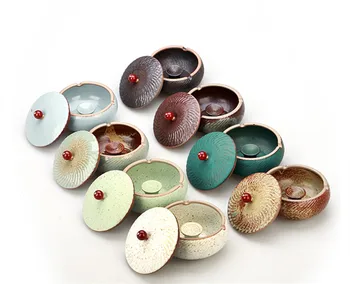 

10.5cm*9cm Portable Ashtray ceramic simple creative European style fashion living room decoration P002