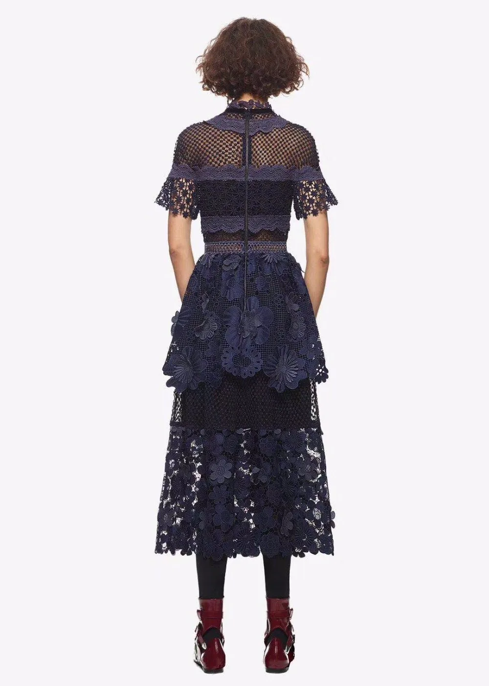 Женское длинное платье ZAWFL кружевное накидка с оборками и 3D принтом 2019|ladies dresses|long