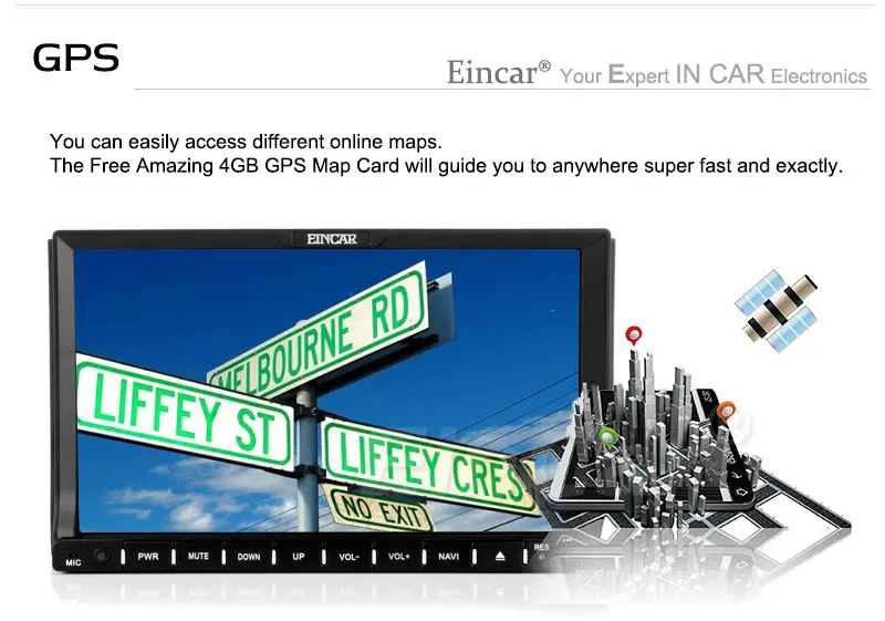 Excellent Radio Audio Stereo BT MP5 Auto Navigator USB Logo 3D win8 Sub RDS Car DVD Player MP3 8GB GPS Map Capacitive 2 Din 3