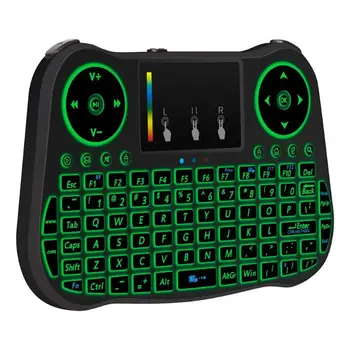 

MT08 2.4 GHz 77 Keys Mini Wireless Keyboard Air Remote Mouse Control Touchp with Touchpad and 3-color Backlight