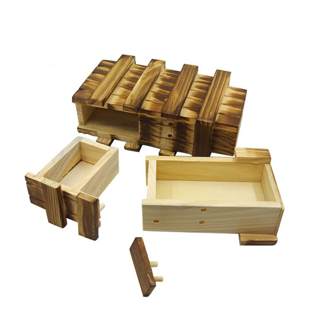 

Small Funny Magic Secret Wood Drawer Wooden Puzzle Box Compartment Brain Teaser Educational Toys for Children Wood Puzzles Boxes