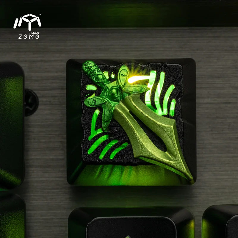 1 шт. ZOMO 3D алюминиевый сплав ключ крышка полностью Металлическая механическая клавиатура Ключ Крышка для Dota 2 сердце Tarrasque Warcraft Манта стиль - Цвет: Butterfly