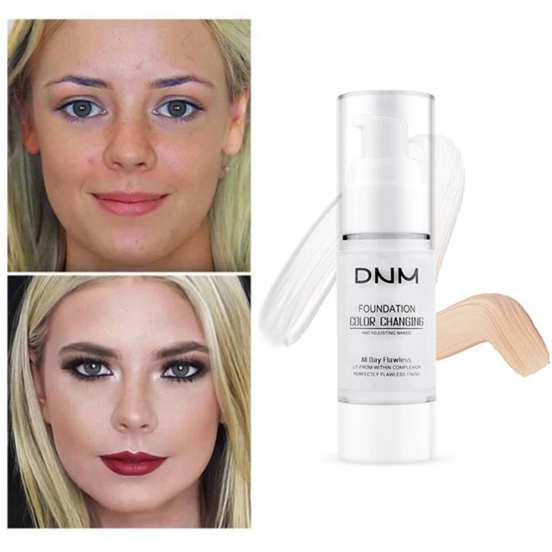 

DNM 30ml Temperature Change Liquid Foundation Moisturizing Lasting Concealer Face Primer Makeup Hydrating Brighten Cream