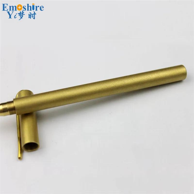 Emoshire New matte brass pencils working brass pen brass pencils copper pen neutral signature pen (8)