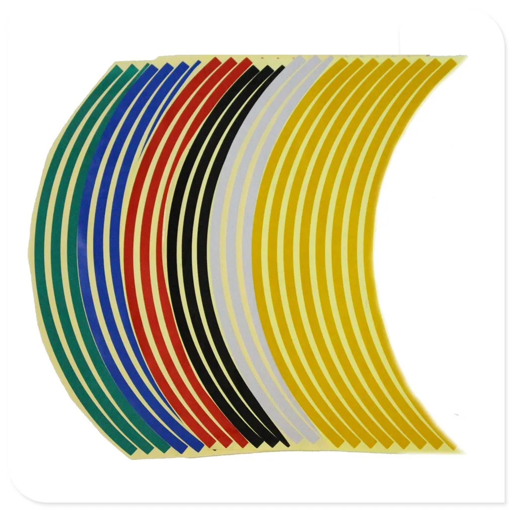 

Reflective Motorcycle Tire Rim Wheel Sticker For Kawasaki KX65 KX80 85 KX125 KX250 KX250F KX450F KLX450R KLX125