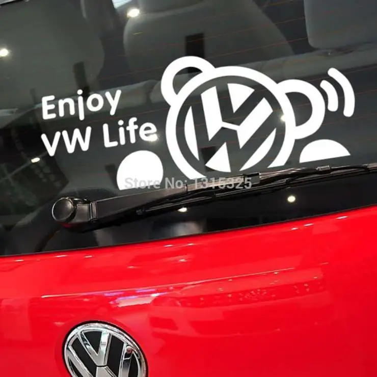 Enjoy Vw Life Car Styling Newest Design Funny Car Stickers And Decal For Volkswagen Golf 4 Touareg Tiguan Jetta Sagitar Polo Stickers Invitations Decal Cardecal Stickers For Motorcycles Aliexpress