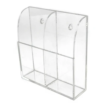 

TV Air Conditioner Remote Control Holder Case Acrylic Wall Mount Storage Box