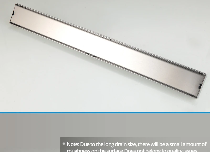 DCAN Stainless Steel Linear Channel Shower Floor Drain Gate 60cm 80cm 100cm 120cm SUS304 Deodorization Type Long Floor Drain (24)