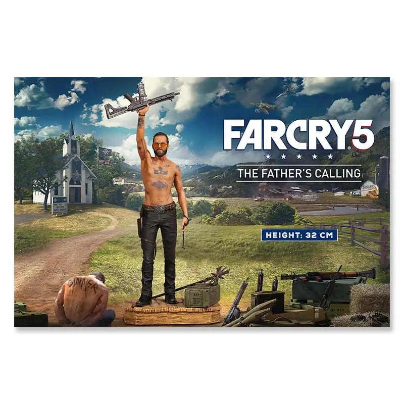 Far Cry 5 игра Шелковый плакат настенная художественная декоративная картина для спальни Тайная вечеря Горячая видео Классическая игра картина в стиле комикса - Цвет: 01