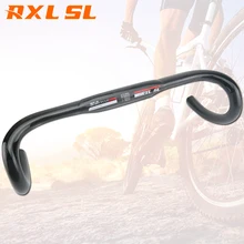 RXL SL руль для велосипеда 3 K глянцевый руль для велосипеда красный карбоновый руль дорожный велосипедный карбоновый руль