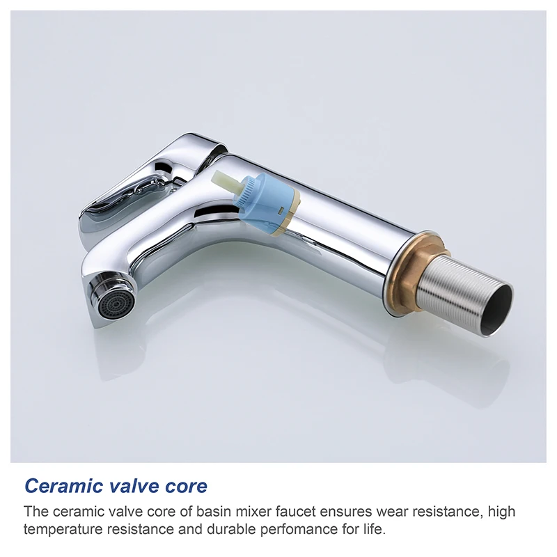 OLMEY الأوروبية نمط واحد مقبض النحاس حوض للحمام خلاط ، شلال الحمام الغرور حوض صنبور صنبور في الكروم