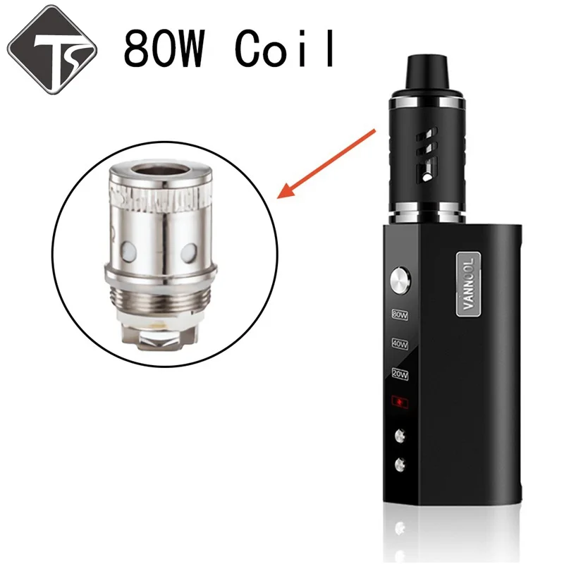 5pcs Mini 60W 80W Vape Smoker Atomizer Core Coils Box 80 Vaper Mod Box
