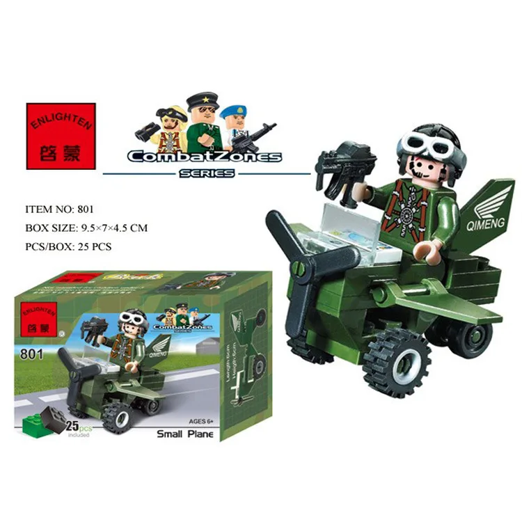 Enlighten Models Building toy Compatible with Lego E801 25pcs Small Plane Blocks Toys Hobbies For Boys Girls Model Building Kits