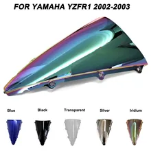 ABS Windscreen For Yamaha YZF-R1 YZF R1 2002 2003 Double Bubble Motorcycle Windshield Iridium Wind Deflectors ABS Windscreen For Yamaha YZF-R1 YZF R1 2002 2003 Double Bubble Motorcycle Windshield Iridium Wind Deflectors
