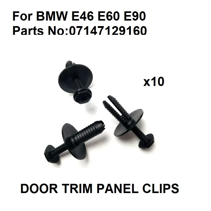 HOT SALE Door Trim Panel Clips For BMW E46 E60 E90 etc Hex Head Metal